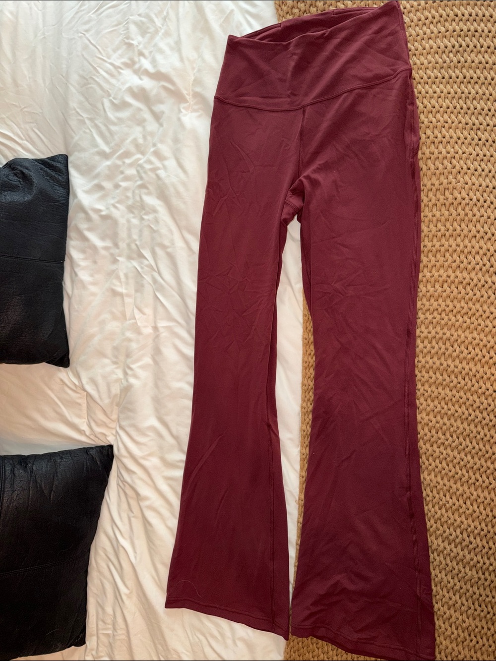 Lululemon ' Stretch Burgundy Flared Yoga Pants
